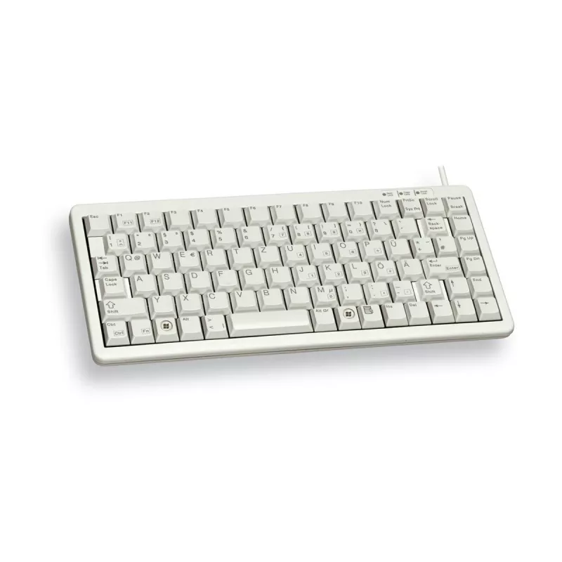 CHERRY Compact G84-4100, ανοιχτό γκρι, πληκτρολόγιο CH USB + PS/2
