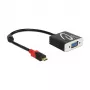 Προσαρμογέας καλωδίου βίντεο DeLOCK 62994 USB Type-C σε VGA 0,2 m μαύρο