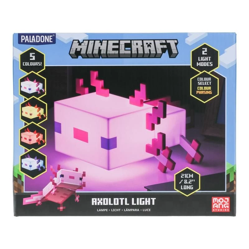 Paladone Minecraft Axolotl φως
