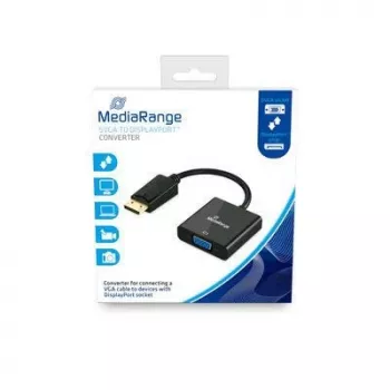 Προσαρμογέας καλωδίου βίντεο MediaRange MRCS173 0,15m VGA DisplayPort μαύρο