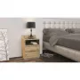 Κομοδίνο top e shop M1 ARTISAN, φινίρισμα δρυς, 2 συρτάρια, 400×320×590 mm