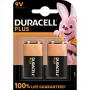 Duracell Plus μπαταρία 9V (MN1604 / 6LR61), 2 τεμ.