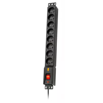 LESTAR LXARM 810 G-A K.:CZ 1,5M 19PDU Μαύρο 8 υποδοχή(-ές) AC 230 V 1,5 m