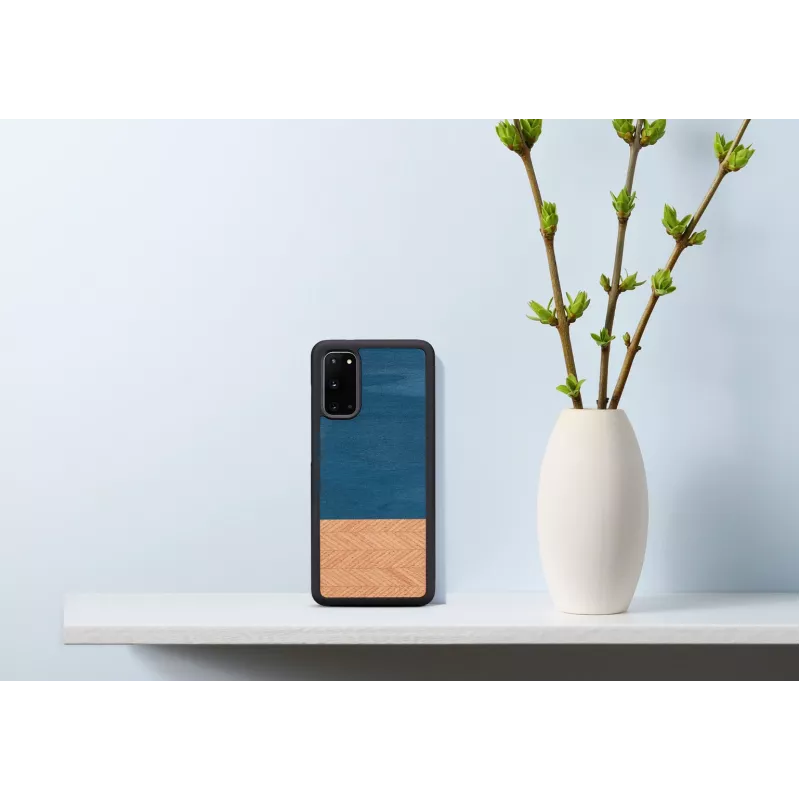 Θήκη κινητού man and wood Galaxy S20 denim μαύρο