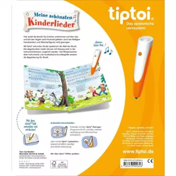 tiptoi Τα ωραιότερα παιδικά τραγούδια μου, Εκπαιδευτικό βιβλίο