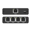 Ethernet Mini Switch QOLTEC 52293 1x4 RJ45, unmanaged διαχωριστής δικτύου 1-in 4-out