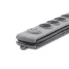 Προστασία Υπέρτασης Qoltec 50272 Γκρι 5 πρίζες AC 230V 3m