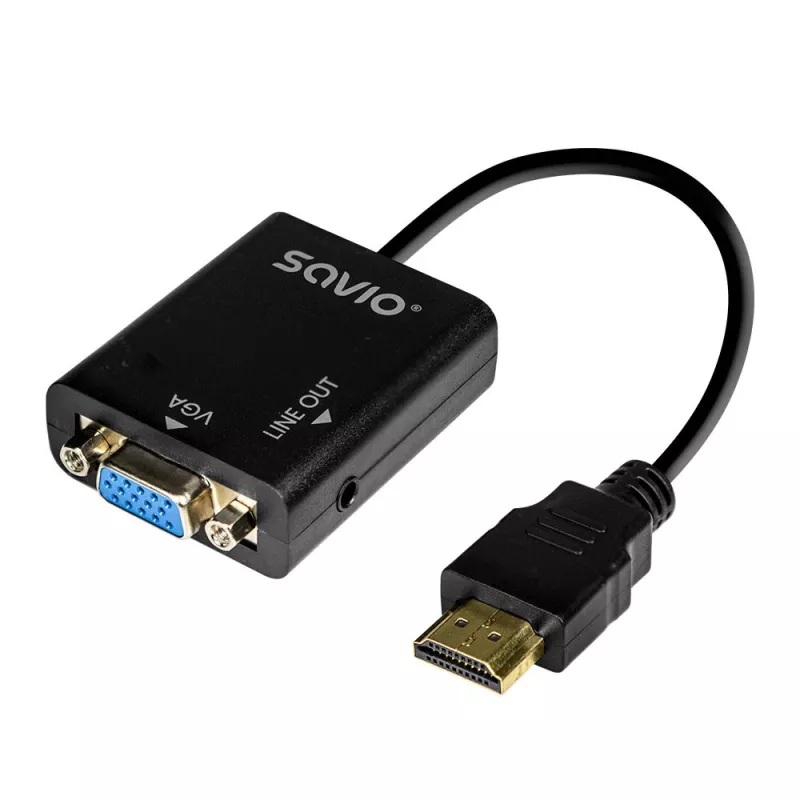 Adapter HDMI-VGA με ήχο AK-76 Savio SAVAK-76