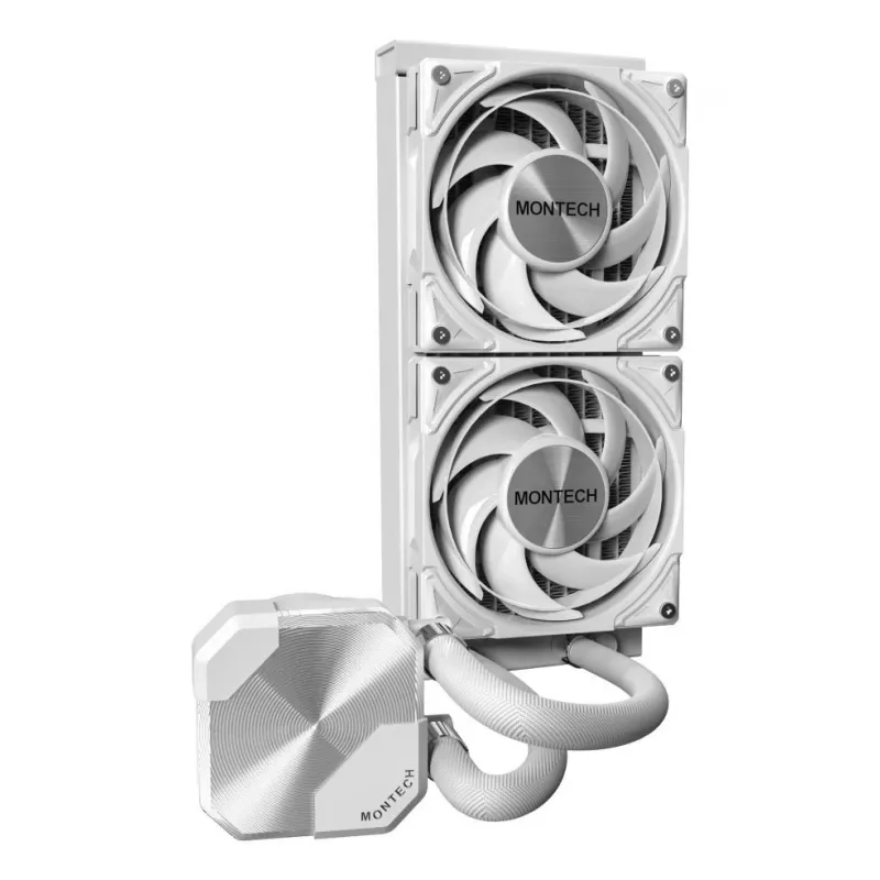Montech HyperFlow Silent 240 επεξεργαστής All-in-One υγρόψυκτη 12 cm λευκό 1 τεμ.