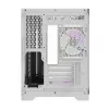 Darflash FT418 κουτί υπολογιστή + 6 ανεμιστήρες aRGB (λευκό)