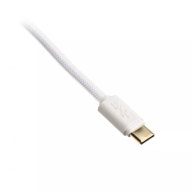 Σπιράλ καλώδιο USB Ducky White Edition DACOC2-WHT1, αποσπώμενο, λευκό σπιράλ σχέδιο
