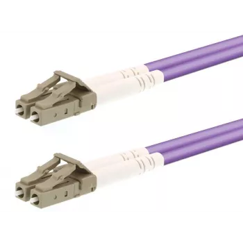 Καλώδιο οπτικών ινών LOGON AL5LCLC07I/4I OM4 7 m LC–LC Duplex μωβ