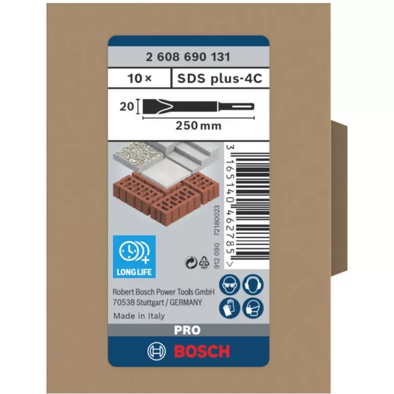 Bosch 2 608 690 131 Τρυπάνι Επίπεδο σμίλη-τρυπάνι 10 Τεμ.