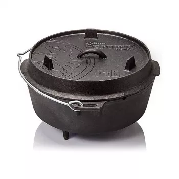 Ταψί ψησίματος Petromax FT12 στρογγυλό γκριζοσίδηρο φούρνου, κατάλληλο για ψωμί και κρέας, 15 kg