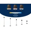 Beper P201UTP403 επαναφορτιζόμενο φωτιστικό καναπέ, χειρισμός αφής, ρυθμιζόμενο ύψος, 2,3 W, Corten