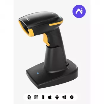 Σαρωτής barcode Inateck BCST-36 — ενσύρματη σύνδεση USB, εργονομικός σχεδιασμός, μαύρο