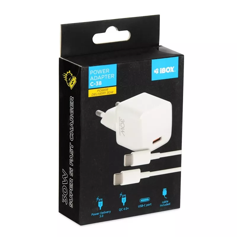 I-BOX C-38 PD30W φορτιστής τοίχου, λευκός