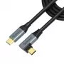 Akasa Καλώδιο φόρτισης USB Type-C με γωνιακό βύσμα, 100 W PD - Καλώδιο - Ψηφιακό/Δεδομένα