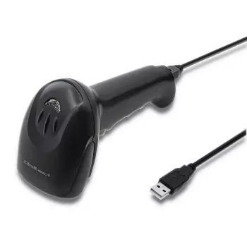 Σαρωτής γραμμωτού κώδικα laser 1D CCD Qoltec 50866, USB, μαύρος