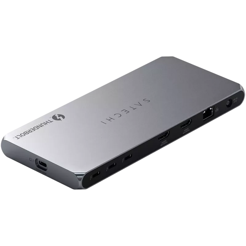 Satechi Thunderbolt 4 Dock ST-DT4MDM-EU — Thunderbolt 4 Docking station, 2× HDMI 2.0, 2× USB-A 3.2