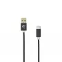 Καλώδιο White Shark Adder USB-A σε USB-C, 2 m, πλεκτό, μαύρο