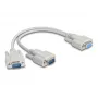 DeLOCK 67160 σειριακό καλώδιο μπεζ 0,3 m DB-9