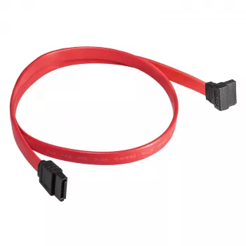 Akyga AK-CA-51 καλώδιο SATA-III 6 Gb/s, ίσιο σε 90° γωνιακό, 0,5 m, κόκκινο