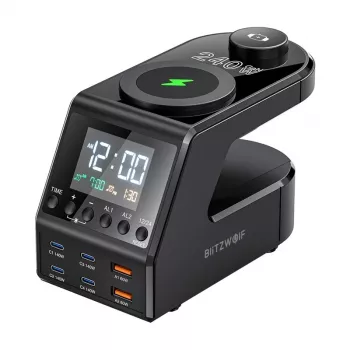 Ξυπνητήρι BlitzWolf BW-FW10 με 2×USB-A και 4×USB-C θύρες