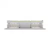 DeLOCK 19 ιντσών patch panel 16 port Cat.6A 1HE γκρι μεταλλικό rack