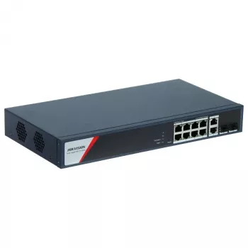 Hikvision DS-3E1512HP-SI-8P2T2F network switch Managed Gigabit Ethernet (10/100/1000) Power over Ethernet (PoE) μπλε
