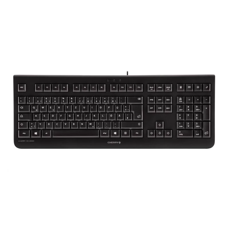 CHERRY DC 2000 Πληκτρολόγιο, περιλαμβάνει ποντίκι, Universal, USB, QWERTY, Τσεχικά, Μαύρο