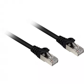 Καλώδιο patch RJ45 Cat.6a SFTP (μαύρο, 2 μέτρα, LSOH (χωρίς αλογόνα))