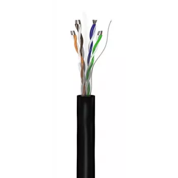 Καλώδιο δικτύου Goobay CAT 6 U/UTP 100 m Μαύρο