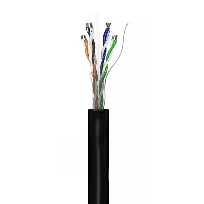 Καλώδιο δικτύου Goobay CAT 6 U/UTP 100 m Μαύρο