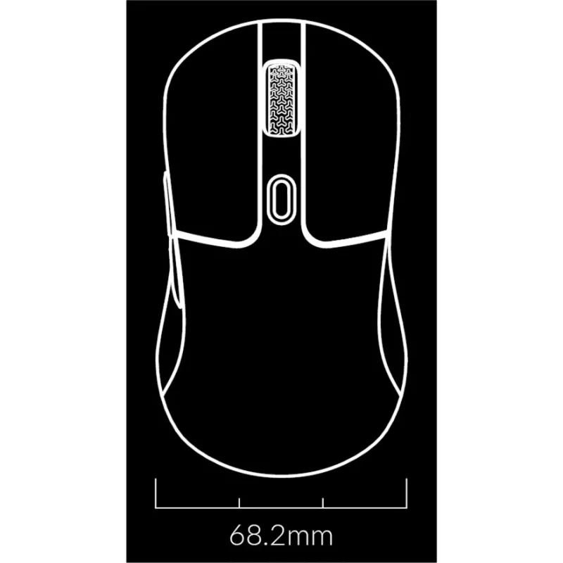 Ποντίκι gaming Keychron M3 Δεξιόχειρας RF Wireless + Bluetooth οπτικό 26000 DPI λευκό