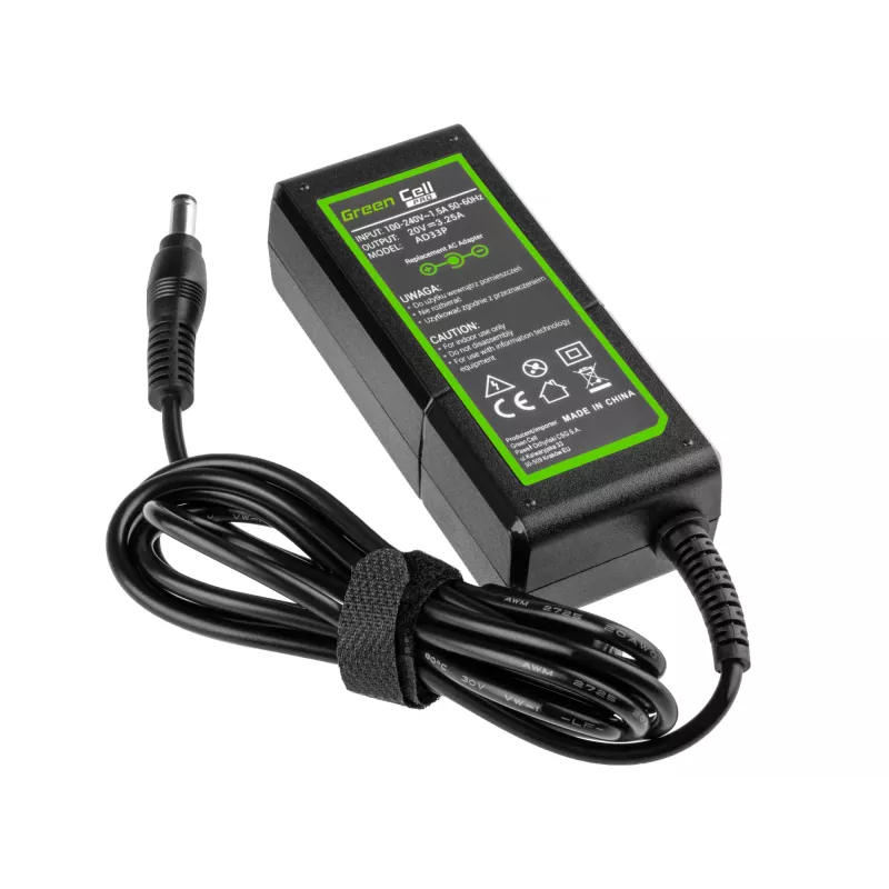 Green Cell AD33P Τροφοδοτικό/μετασχηματιστής Indoor 65 W Μαύρο