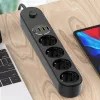 Πολύπριζο ColorWay CW-CHE44PDB — 4 πρίζες AC, 2 θύρες USB