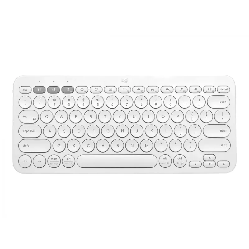 Logitech Multi-Device K380 - Πληκτρολόγιο - Ασύρματο - Bluetooth 3.0 - Γερμανικό - Off-White
