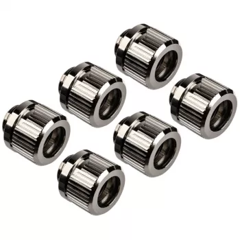 EK Water Blocks EK-Quantum Torque HDC 12 σύνδεσμος, συσκευασία 6 τεμ., G1/4, ασημί