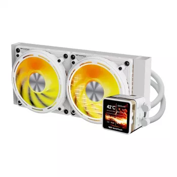 Υδρόψυξη CPU Darkflash DE240 (λευκό) – ψυγείο 240 mm, κλειστό κύκλωμα AIO