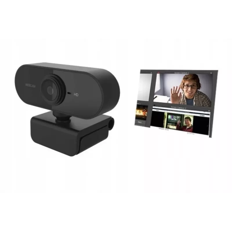 Διαδικτυακή κάμερα Manta W177, HD 720p, 30 fps, ενσωματωμένο μικρόφωνο, USB 2.0, μαύρη