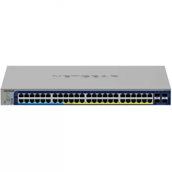 Managed Gigabit PoE Switch NETGEAR GS752TXUP — 48× Gigabit RJ-45, υποστήριξη 10G, 1U Rack, χωρητικότητα switching 176 Gbit/s
