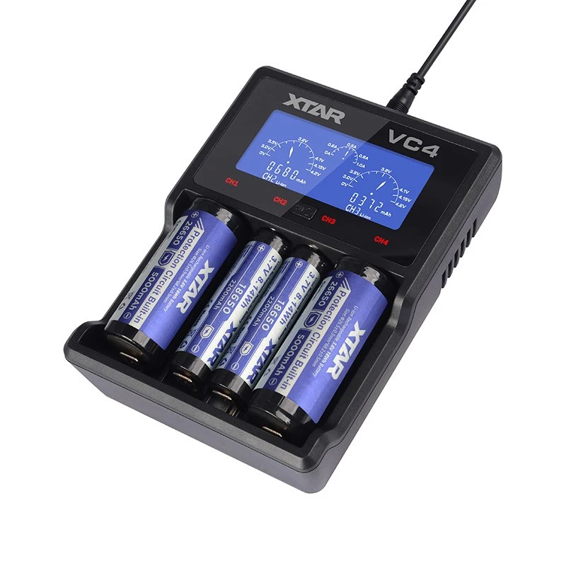 XTAR VC4 οικιακός φορτιστής μπαταριών USB