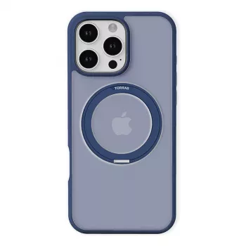 Προστατευτική θήκη Torras Ostand Pro για iPhone 16 Pro, μπλε, λεπτός σχεδιασμός