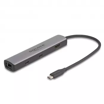DeLOCK USB Type-C Docking Station 8K HDMI USB 10 Gbps 2,5 Gigabit LAN PD 100W