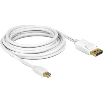 DeLOCK – Καλώδιο DisplayPort – Mini DisplayPort (M) – DisplayPort (M) – 3,0 m – Λευκό (83483)