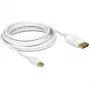 DeLOCK – Καλώδιο DisplayPort – Mini DisplayPort (M) – DisplayPort (M) – 3,0 m – Λευκό (83483)