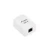 LANBERG Πρίζα τοίχου RJ-45 OU6-0001-W, Cat6, λευκή