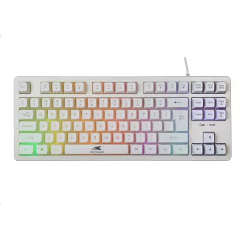 Μηχανικό πληκτρολόγιο Baracuda Krill White KRILL-W — συμπαγές layout, σύνδεση USB