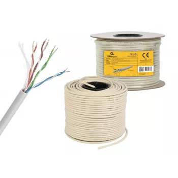 Gembird CAT5e UTP Καλώδιο LAN (CCA), συμπαγές, 100 m, γκρι